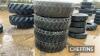 4no. 15.5 R25 Industrial Wheels & Tyres with 5 Stud Rims Ex 535-95