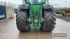 John Deere 7280R Tractor c/w registration documents in office Reg. No. OE14 YNA Ser. No. 1RW7280RADD015615 - 17