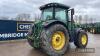 John Deere 7280R Tractor c/w registration documents in office Reg. No. OE14 YNA Ser. No. 1RW7280RADD015615 - 19