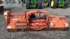 2006 TFR 300H mounted flail mower with rear 3 point linkage mounting, hydraulic offset, side skids, hammer flails, front metal flaps and rear roller, 3m Serial No. 32387 - 2