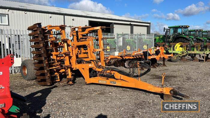 1999 Simba Cultipress trailed hydraulic folding with rigid legs, Levelling paddles DD packer and rear drawbar with hydraulic services, 4.6m Serial number: DP/FW/4.6M/90659069