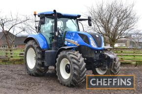 2021 New Holland T7.210 Range Command 50kph 4wd TRACTOR Fitted with 8no. New Holland 45Kg front weights, front and cab suspension, rear camera on Michelin Multibib 650/65R38 rear and Michelin Multibib 540/65R28 front wheels and tyres. One owner Reg: PJ21 