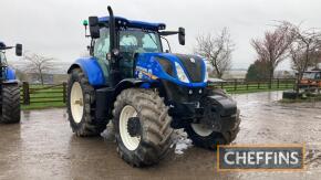 2020 New Holland T7.230 Power Command 50kph 4wd TRACTOR Reg No. HX20 DFF Serial No. HACT7230JKE402630 Hours: 4,454 FDR: 01/04/2020