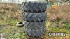 Set 4 16.9R26 Michelin wheels and tyres with MB-Trac centres - 2