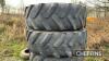 Set 4 16.9R26 Michelin wheels and tyres with MB-Trac centres - 6