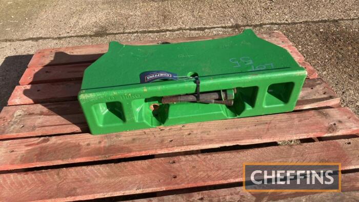 John Deere front tombstone weight carrier