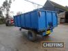 1979 Salop single axle hydraulic tipping trailer on BKT 12.5/80-15.3 wheels and tyres. Serial. No. 781841 - 5