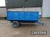 1979 Salop single axle hydraulic tipping trailer on BKT 12.5/80-15.3 wheels and tyres. Serial. No. 781841 - 8