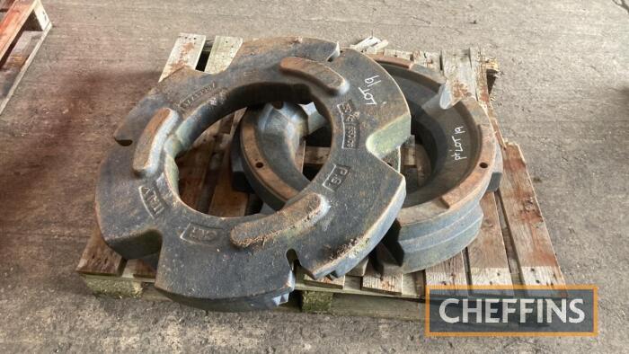 2no New Holland/CNH 250kg wheel weights