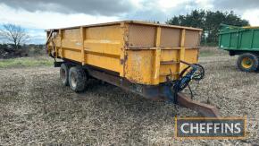1983 Richard Western 10tonne tandem axle steel monocoque tipping trailer with hydraulic tailgate, on 340/65R18 wheels & tyres Serial No. 1960-1