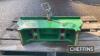 John Deere front tombstone weight carrier - 2