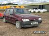 (NO VAT) 1994 Ford Fiesta LX petrol 5dr hatchback car Reg no. M501 AAH Serial No. SFAAXXBAFARP45069 Mileage: 85,274 FDR: 28/09/1994 MOT: expired 30/04/2016