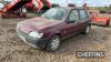 (NO VAT) 1994 Ford Fiesta LX petrol 5dr hatchback car Reg no. M501 AAH Serial No. SFAAXXBAFARP45069 Mileage: 85,274 FDR: 28/09/1994 MOT: expired 30/04/2016 - 4