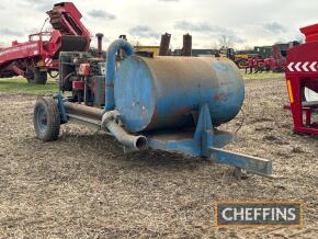 Irrigation pump fitted with 6 cylinder diesel engine with Caprari HR80-4 pump on single axle trailer chassis with Wrightrain controls