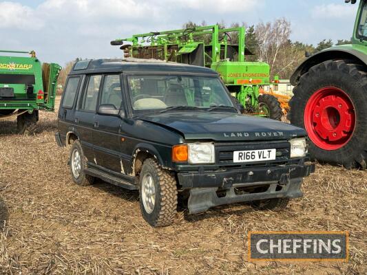 (NO VAT) 1997 Land Rover Discovery TDi 5dr, diesel Reg No. R166 VLT Serial No. SALLJGMF7VA745864 Mileage: 201,132 FDR: 18/09/1997 MOT: expired 02/07/2008