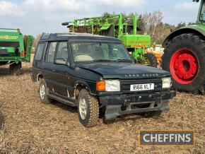 (NO VAT) 1997 Land Rover Discovery TDi 5dr, diesel Reg No. R166 VLT Serial No. SALLJGMF7VA745864 Mileage: 201,132 FDR: 18/09/1997 MOT: expired 02/07/2008