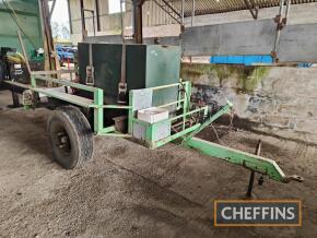 Farm made single axle fuel bowser, with fuel pump, filter and delivery hose