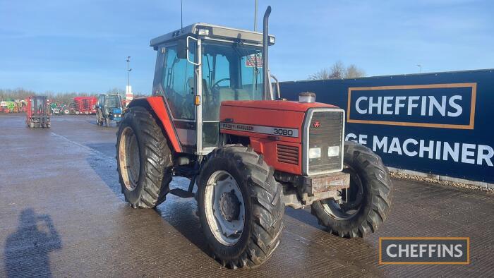 Massey Ferguson 3080 4wd Tractor c/w air con and injection pump Reg. No. E338 YNM Ser. No. N153037