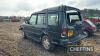 (NO VAT) 1997 Land Rover Discovery TDi 5dr, diesel Reg No. R166 VLT Serial No. SALLJGMF7VA745864 Mileage: 201,132 FDR: 18/09/1997 MOT: expired 02/07/2008 - 5