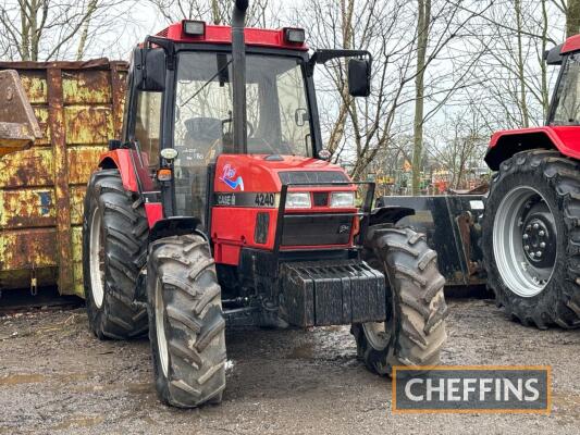 1998 CASE 4240 Pro diesel TRACTOR Fitted with front weights, on 480/70R34 rear and 360/70R24 front wheels and tyres Reg No. R259 UYB Serial No. JJE0931706 FDR: 10/07/1998