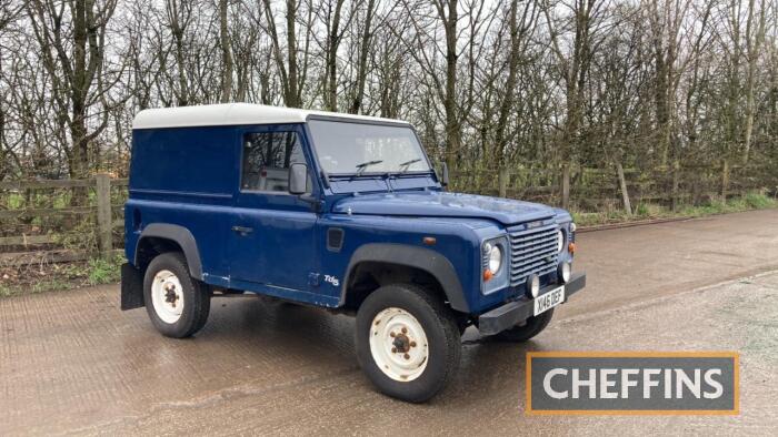 2001 LAND ROVER Defender 90TDS diesel manual Reg No. X146 DEF Serial No. SALLDVA871A602671 Mileage: 62,000 FDR: 28/02/2001 MOT: Expires 06/03/25