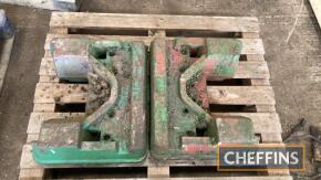 2no. John Deere 6000 series belly weights