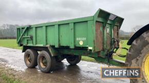 2004 Bailey 14tonne tandem axle steel monocoque tipping trailer, with hydraulic tailgate, sprung drawbar and air brakes Serial No. 5484