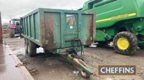 2004 Bailey 12tonne tandem axle steel monocoque tipping trailer, with hydraulic tailgate and sprung drawbar, silage sides Serial No. 3067