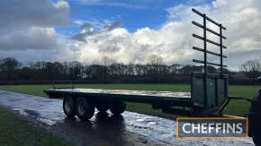 2002 Bailey 12tonne tandem axle steel flatbed trailer, 28ft, with bale ends Serial No. 4634 - 12T