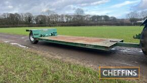 2003 Bailey 7tonne 18ft steel bodied low loader rear single axle trailer Serial No. 4987