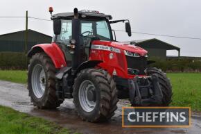 2019 Massey Ferguson 7720S Dyna6 50kph 4wd tractor Fitted with front linkage, on 650/65R42 rear and 540/65R30 front wheels and tyres Reg No. AE19 CVK Serial No. VKKMX65ECKB079034 Hours: 3,898 FDR: 03/07/2019