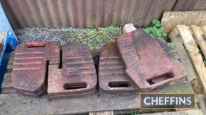 8no Massey Ferguson 100 series front leaf weights