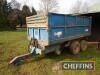 1982 AS Marston HL8H 8tonne tandem axle high-tip steel dropside trailer with manual tailgate on 12.5/80-15.3 wheels and tyres Serial No. 6639 - 3