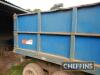 1982 AS Marston HL8H 8tonne tandem axle high-tip steel dropside trailer with manual tailgate on 12.5/80-15.3 wheels and tyres Serial No. 6639 - 11