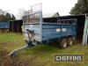 1993 AS Marston RS-8-V 8tonne trailed tandem axle rear discharge muck spreader on 12.5/80-15.3 wheels and tyres Serial No. 0650 - 3