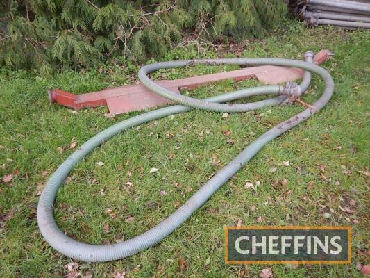 Metal road crossing ramp, 4in t/w suction hose