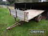 Single axle flat bed trailer, c14ft - 3