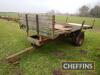 Single axle flat bed trailer, 14ft - 3