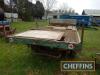 Single axle flat bed trailer, 14ft - 4