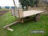 Single axle flat bed trailer, c12ft - 3