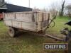 Massey Ferguson 17.7 3tonne single axle wooden dropside trailer Serial No. V19145