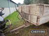 Massey Ferguson 17.7 3tonne single axle wooden dropside trailer Serial No. V19145 - 2