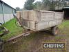 Massey Ferguson 17.7 3tonne single axle wooden dropside trailer Serial No. V19145 - 3