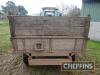 Massey Ferguson 17.7 3tonne single axle wooden dropside trailer Serial No. V19145 - 4