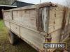 Massey Ferguson 17.7 3tonne single axle wooden dropside trailer Serial No. V19145 - 9