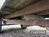 Massey Ferguson 17.7 3tonne single axle wooden dropside trailer Serial No. V19145 - 11