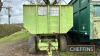 1981 Big K 4 wheel steel bodied tipping trailer with front steering axle and manual tailgate Serial No. 25272 - 3