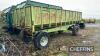 1981 Big K 4 wheel steel bodied tipping trailer with front steering axle and manual tailgate Serial No. 25272 - 5