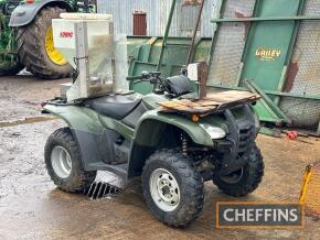 2010 Honda Fourtrax TRX420M 4wd quadbike Fitted with Logic slug pelleter Hours : 3,467 Kilometers : 5,759