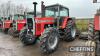 MASSEY FERGUSON 2725 Electronic diesel TRACTOR On 20.8R38 rear and 16.9R28 front wheels and tyres Reg No. C517 DAT Hours: 2,782 showing - 4